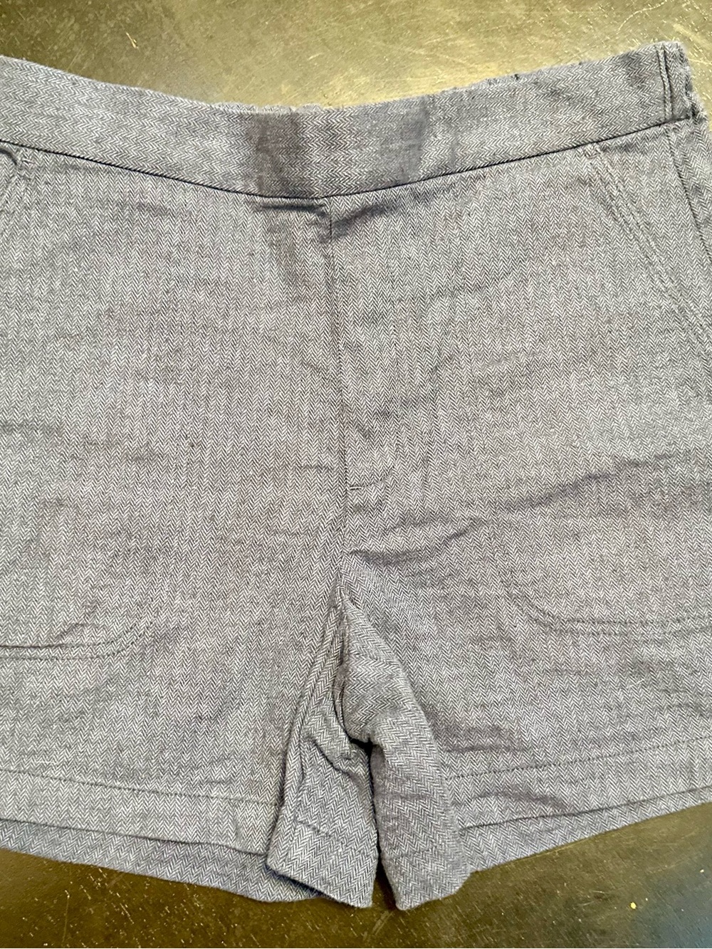 Banana Republic Blue Cotton and Linen Blend Shorts